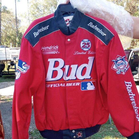 25th Limited Edition Leather Budweiser World Series 1999 Baseball Jacket - Picture 1 of 8